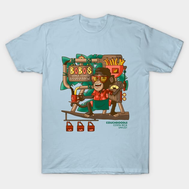 Bobo's Banana Brew T-Shirt by CouchDoodle